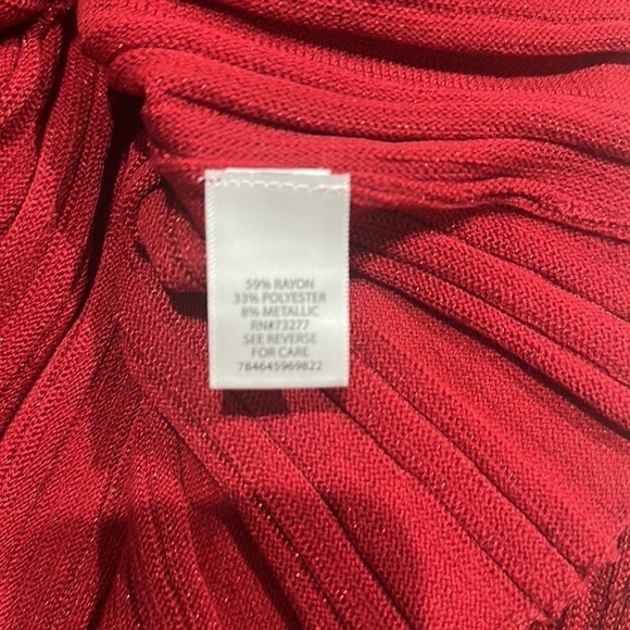 Candies size M red, mock turtleneck, sleeveless sparkly, sweater, dress - Picture 6 of 6